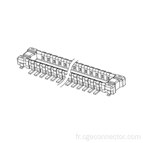 SMT Male Male de 0,40 mm Connecteur de carte